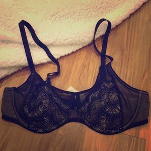 Chantelle black lace bra